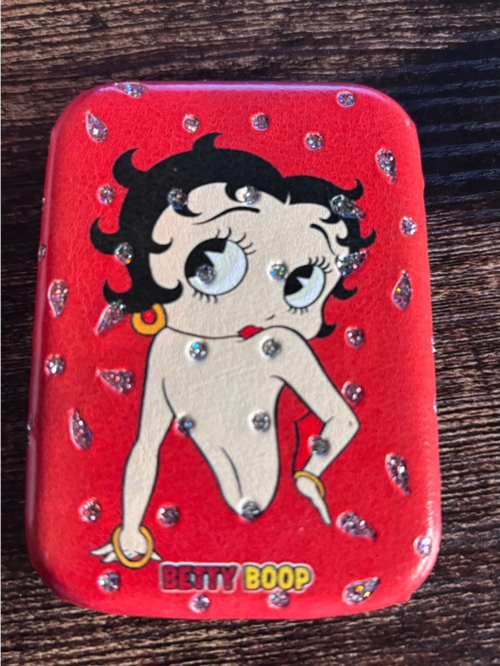 Betty Boop Red Double Compact Mirror Case